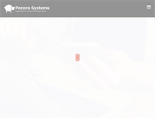 Tablet Screenshot of pecorasystems.com